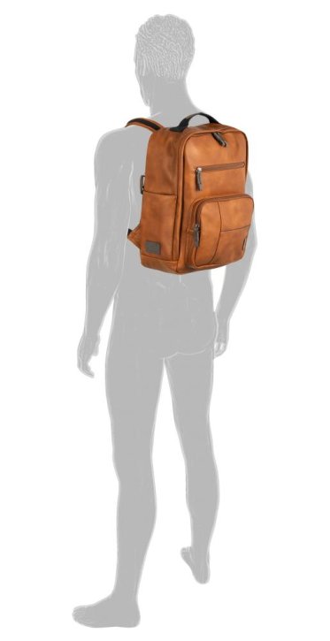 CAMEL ACTIVE LAOS backpack M cognac